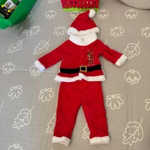 Kids Christmas Santa Costume - Red and White